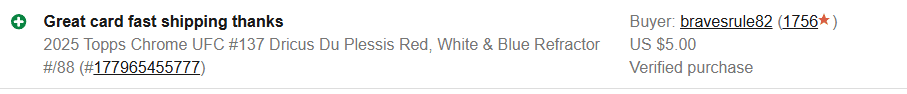 Basement Hits eBay feedback screenshot 23