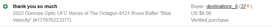 Basement Hits eBay feedback screenshot 45